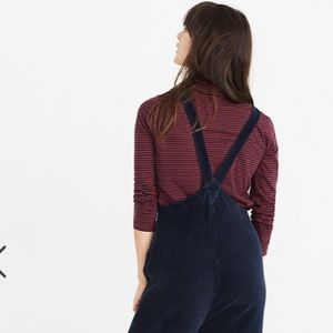 Madewell Velour corduroy overalls